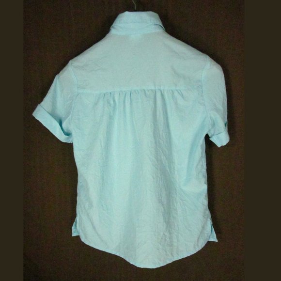 American Sweetheart Shirt Size S Blue Button-Up - Picture 5 of 5